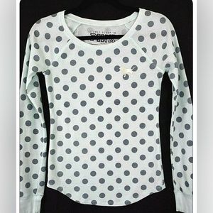 Victoria Secret Only Sleep in Pink Green Gray Polka Dot Top V.good condition XS
